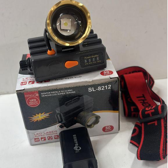 Senter Kepala LED SL-8212Senter Kepala / Headlamp Super Terang dan Tahan Lama
