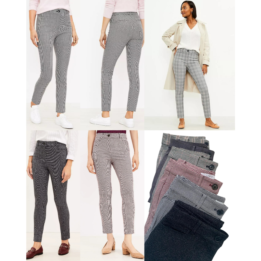 Loft Sutton Skinny Pants Classic Pattern - 7998