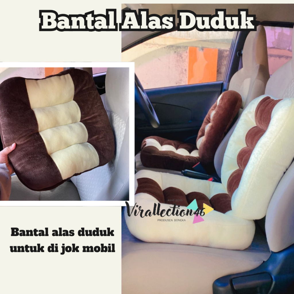 BANTAL ALAS DUDUK UNTUK DI MOBIL / SOFA ALAS DUDUK MOBIL / ALAS DUDUK TAMBAHAN UNTUK DI JOK MOBIL