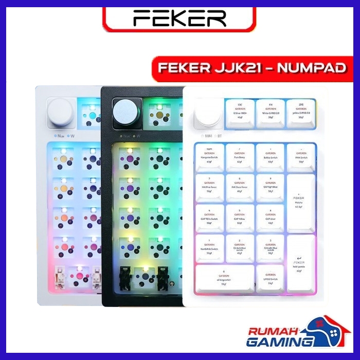 FEKER JJK21 - Numpad - 3 Mode - Gasket - Knob - Mechanical Keyboard