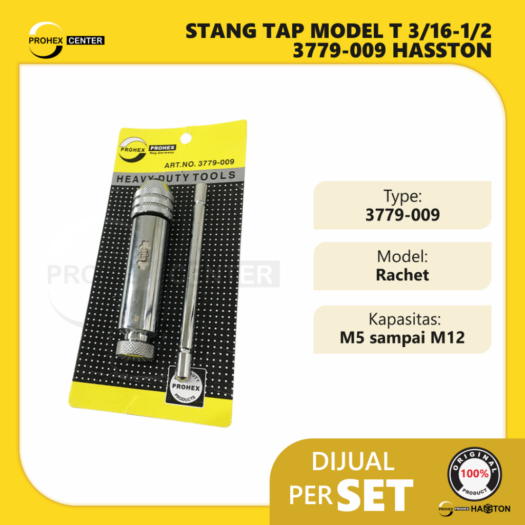 Gagang Handle Tap Rachet M5-M12 - Hand Tap M5-M12 Tekiro - Hand Tap