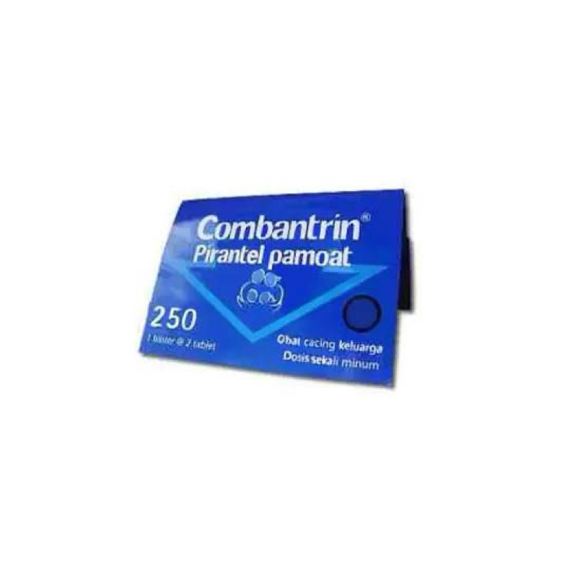 Combantrin Tablet 125mg & 250mg | Obat Cacing untuk Dewasa | Per-Strip