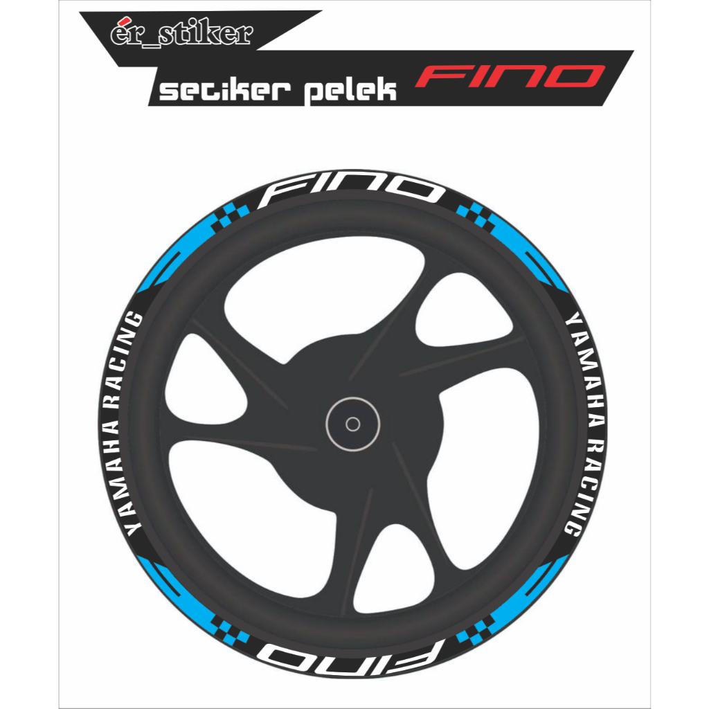stiker pelek yamaha fino lis velg yamaha fino