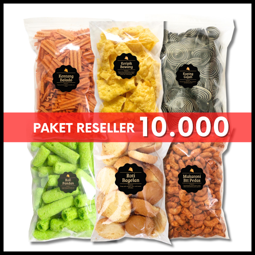 

[DELISH SNACKS] Paket Reseller Snack 10.000 isi 12pcs / Cemilan Camilan Pedas Asin Gurih Manis