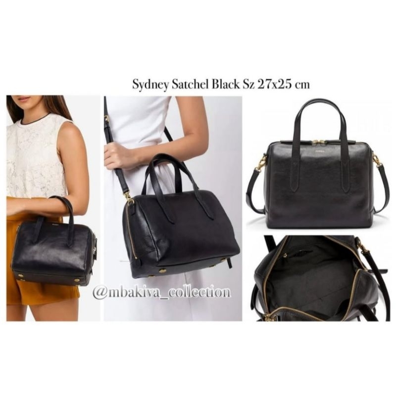 FOS Sydney Satchel Black