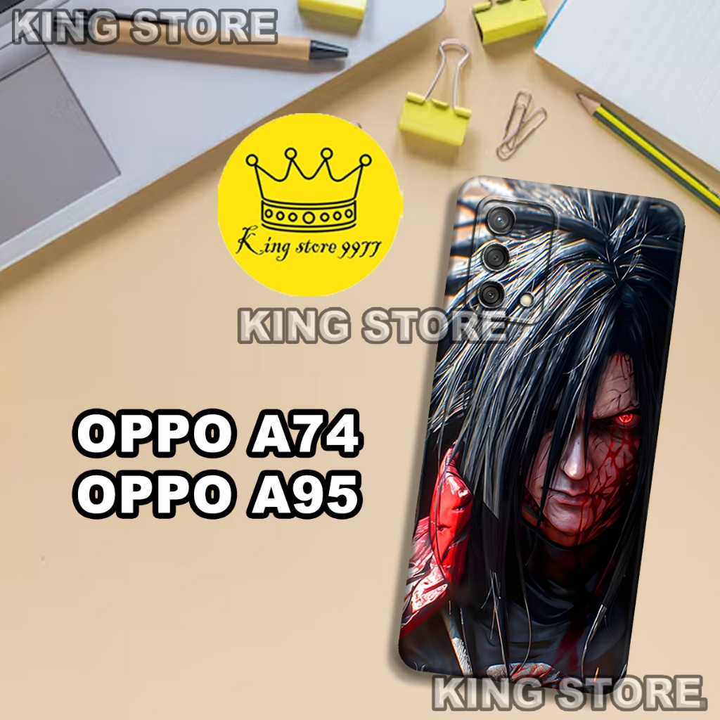 (KS8)  Softcase karet untuk OPPO A74 - OPPO A95 Motif gambar karakter Anime Naruto/casing OPPO A74 -