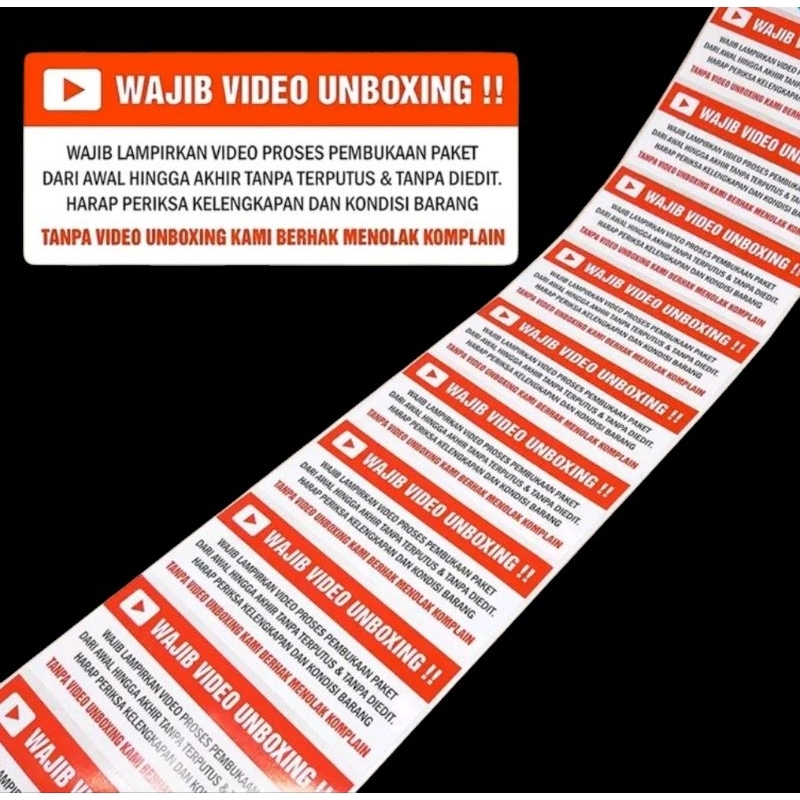 

Stiker Unboxing 1roll 500pcs uk 3x7