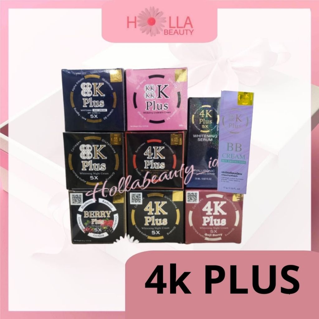 4K PLUS WHITENING CREAM 5X / 4K GOJIBERRY / 4K BERRY PLUS / 4K DAY CREAM / 4K BB CREAM