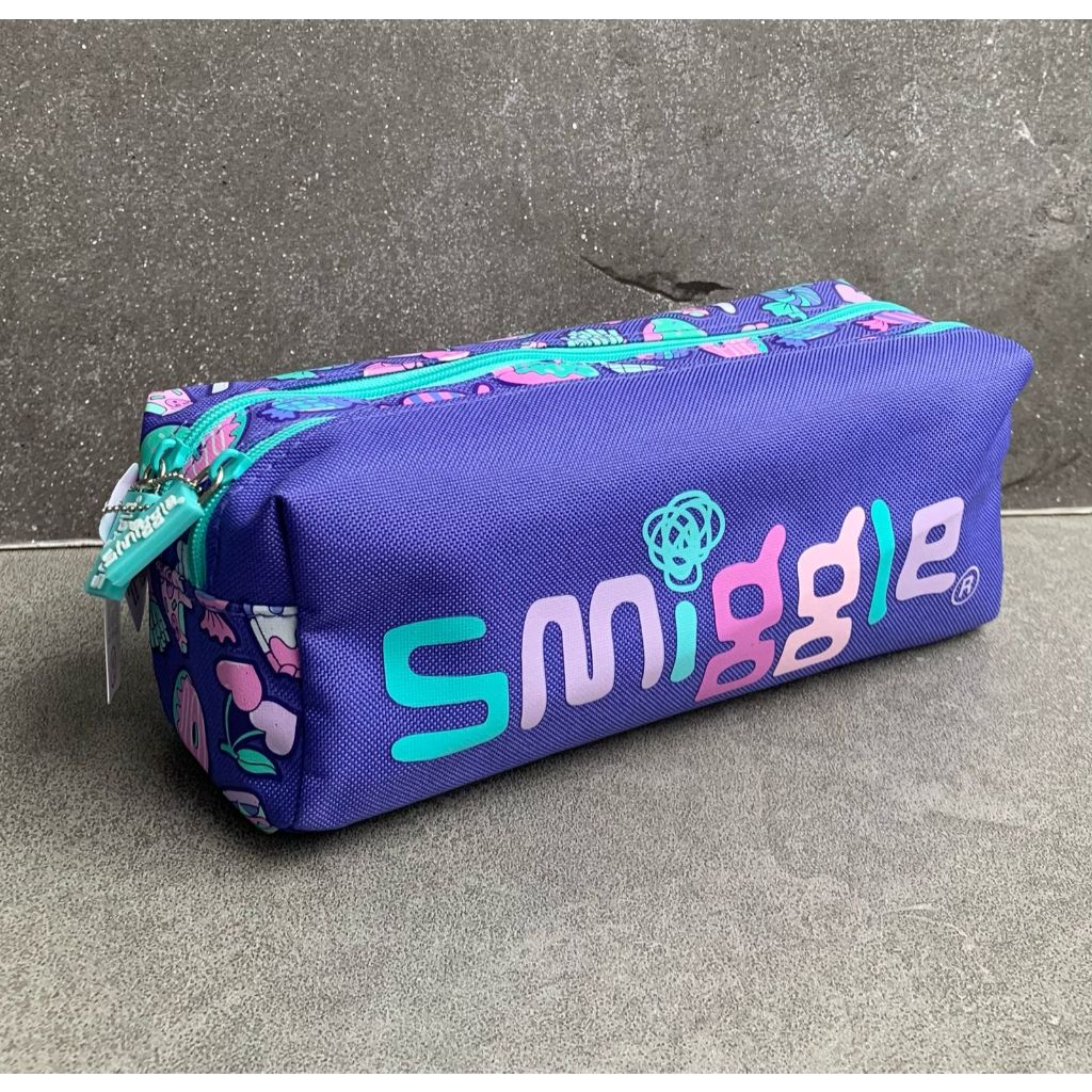 

SMIGGLE NEAT PENSILCASE SOFTCASE TWIN ZIP PURPLE - TEMPAT PENSIL SMIGGLE