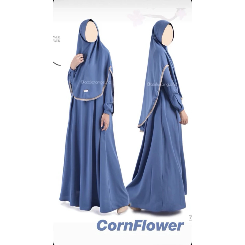 Sabrina Dress Cornflower by Atelier Angelina