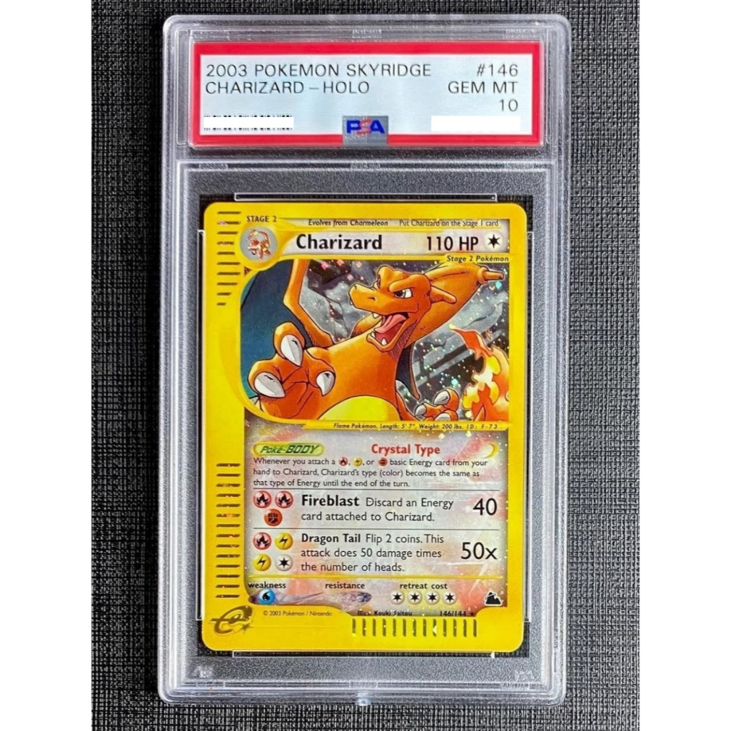 Kartu Pokemon Card - Charizard Crystal Skyridge Holo PSA 10