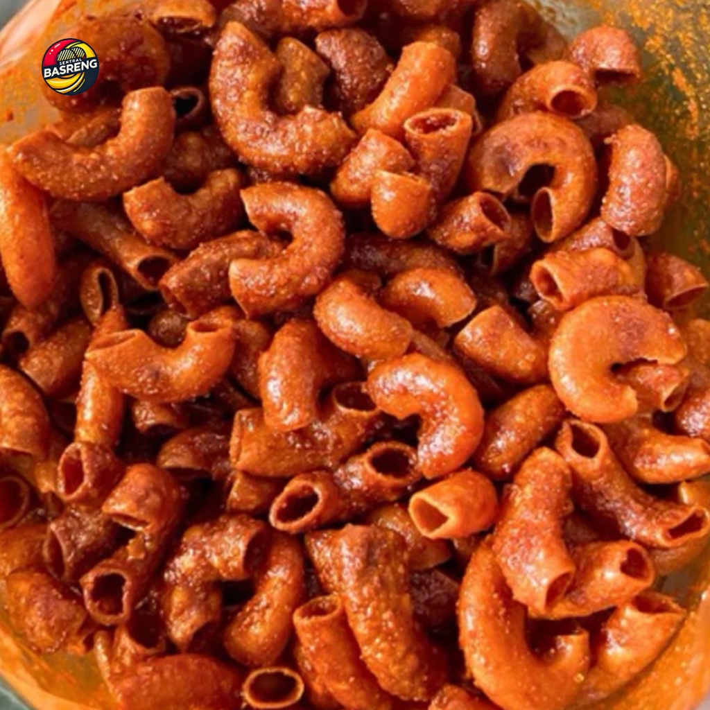 

SENTRAL BASRENG Makaroni Cikruh Pedas Daun Jeruk 100grram Kriuk Gurih Tidak Keras
