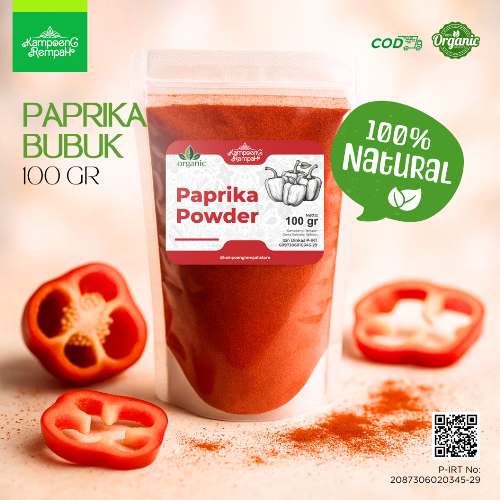 

Kampoeng Rempah - Paprika Bubuk murni 100 gr