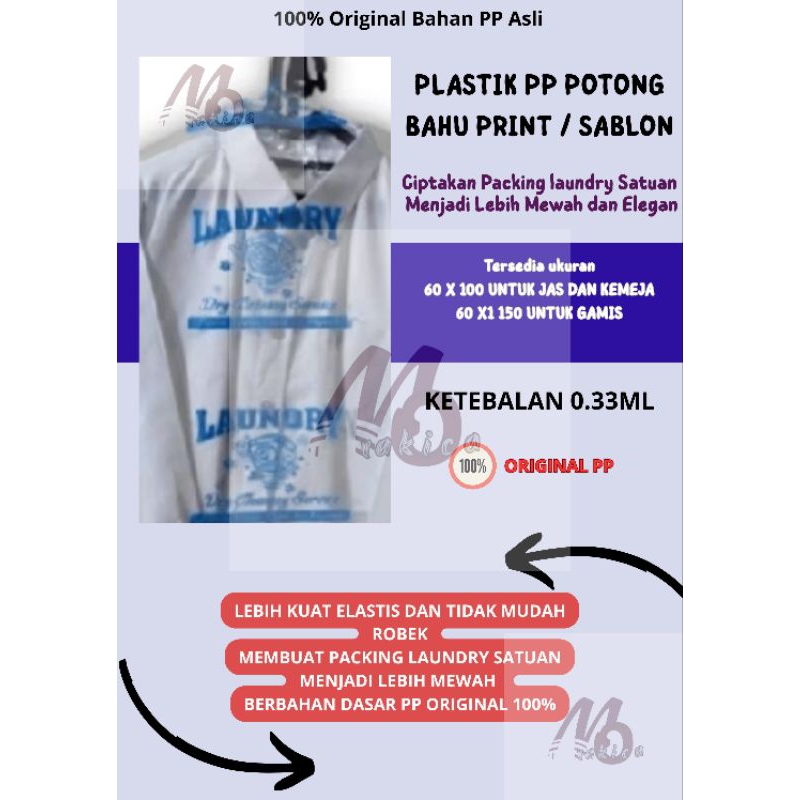 PLASTIK PP POTONG BAHU SABLON(PRINTING)/PLASTIK GAMIS SABOLON/PLASTIK JAS DAN KEMEJA SABLON PRINTING