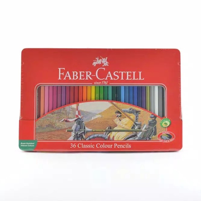 

Pensil Warna Faber Castell 36 Classic Kemasan Kaleng Tin Case KODE E8W4