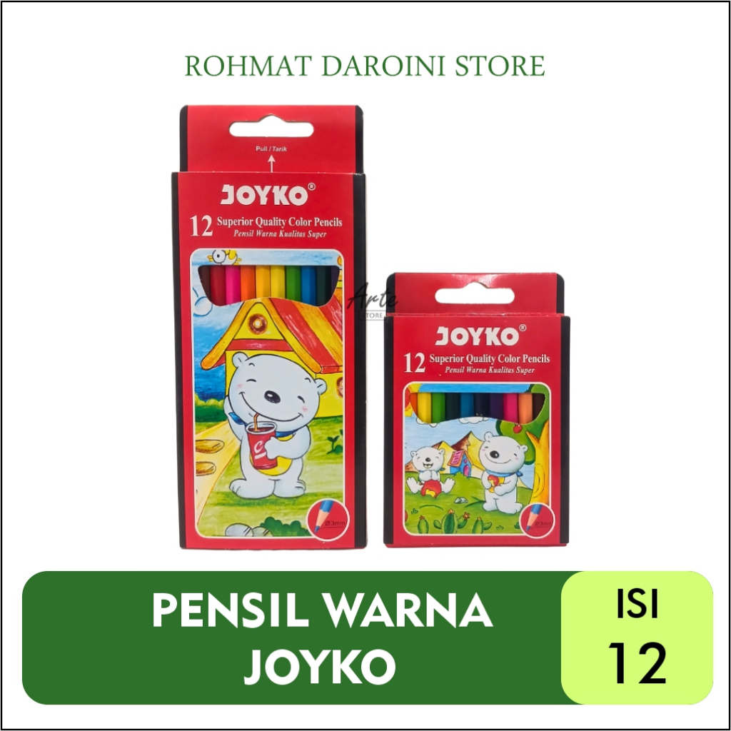 

PENSIL WARNA JOYKO 12 WARNA