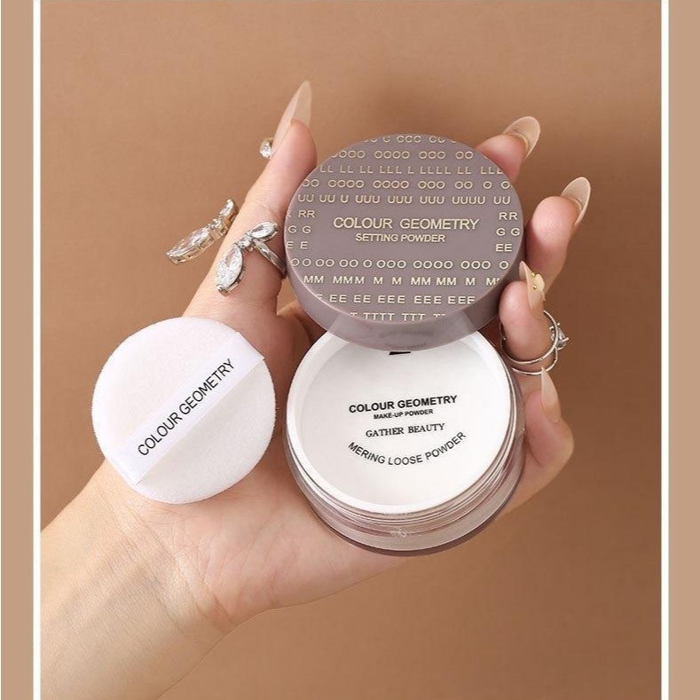 COLOUR GEOMETRY Bedak Geometry Pengontrol Minyak Wajah Jadi Halus Powder / MAKEUP FOREVER LOOSE POWD