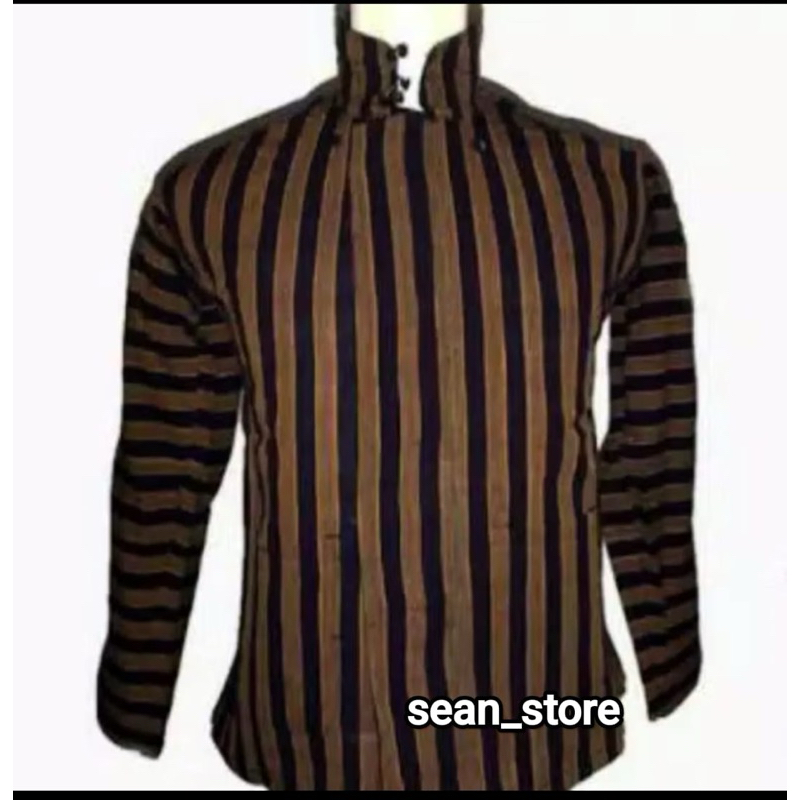 Baju surjan Lurik khas Jawa Dewasa | Baju tradisional Jawa | Baju adat Jawa | kostum Karnaval | Surj