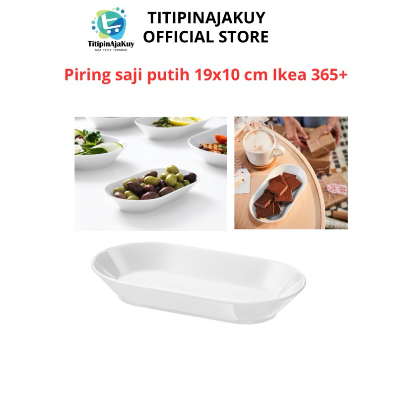 Piring Saji IKEA 365+ dari porselen feldspar - Kitchenware