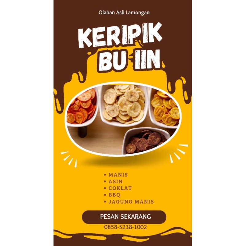 

KERIPIK PISANG ( MANIS, COKLAT, BBQ, JAGUNG MANIS, TIRAMISU, MATCHA)