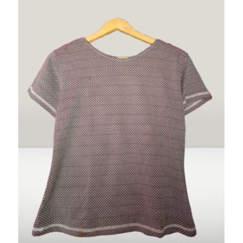 Baju Atasan Polkadot Wanita Kaos Preloved