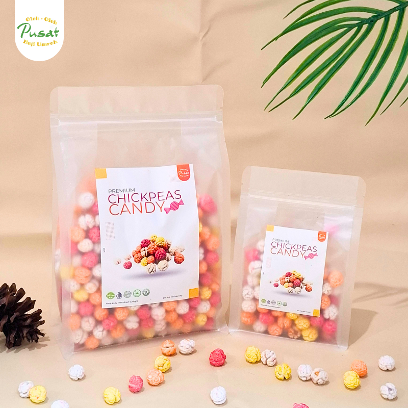 

Permen Kacang Arab Manis Kemasan Pouch Premium Sugar Coated Chickpeas Oleh Oleh Umroh