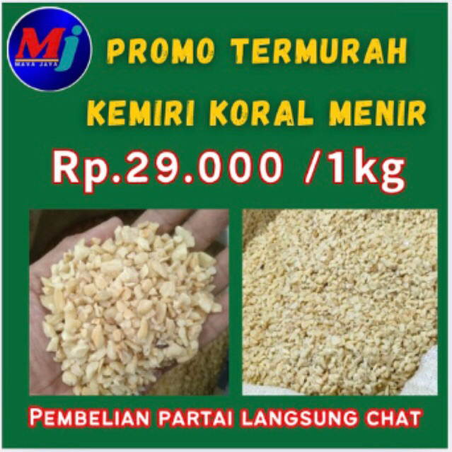 

kemiri koral menir/1kg/kemiri menir super murah