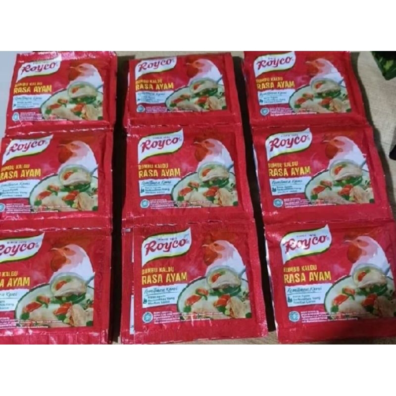 

Royko kaldu rasa ayam atau rasa sapi 1 RENCENG isi 10's