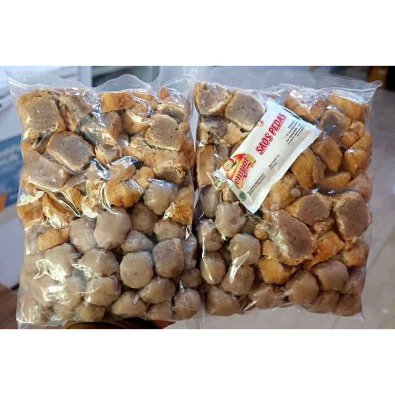 

paket cilok tahu isi 80bj free caos/cilok daging ayam