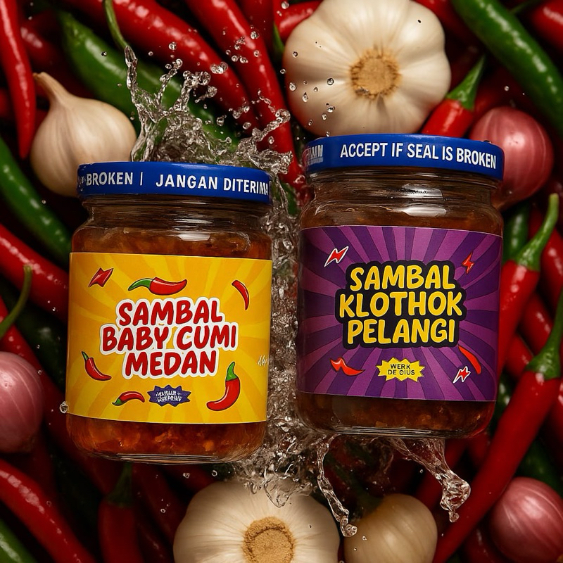 

Sambal klothok pelangi