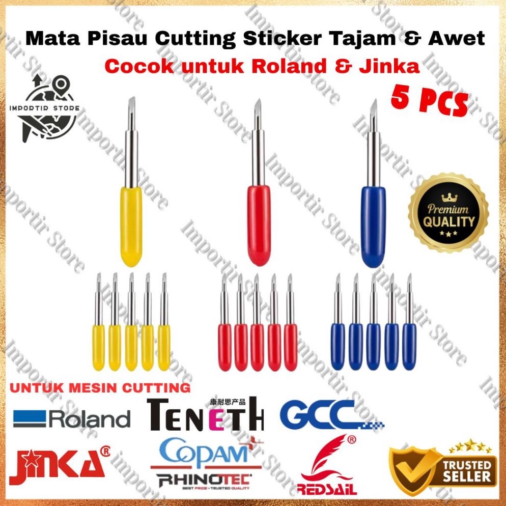 

KODE L27O 5Pcs Blade Jarum Mata Pisau Import Cutting Sticker Roland