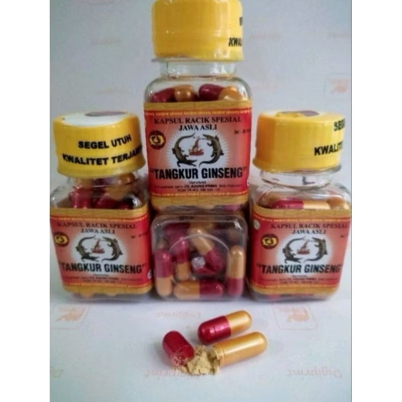 jamu racik Jawa asli tangkur ginseng ASAM URAT kemasan KAPSUL lebih berkhasiat