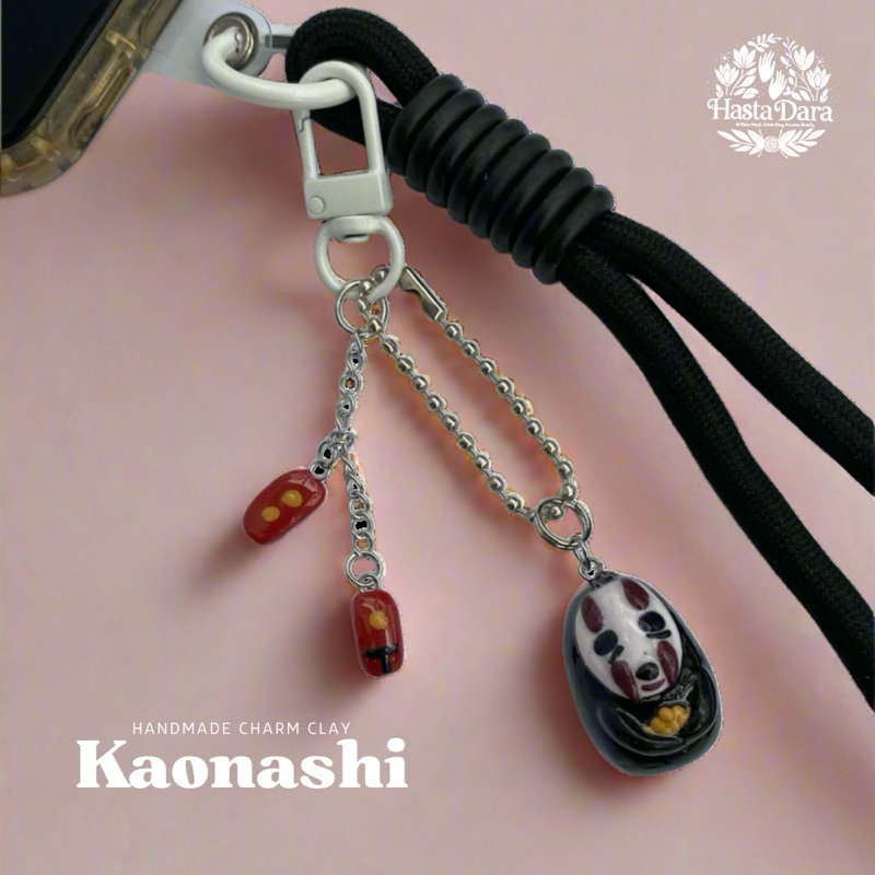 KAONASHI Charms | Gantungan HP Clay Handmade Ghibli-Inspired | Phone, Bag & Key Charms by Hasta Dar