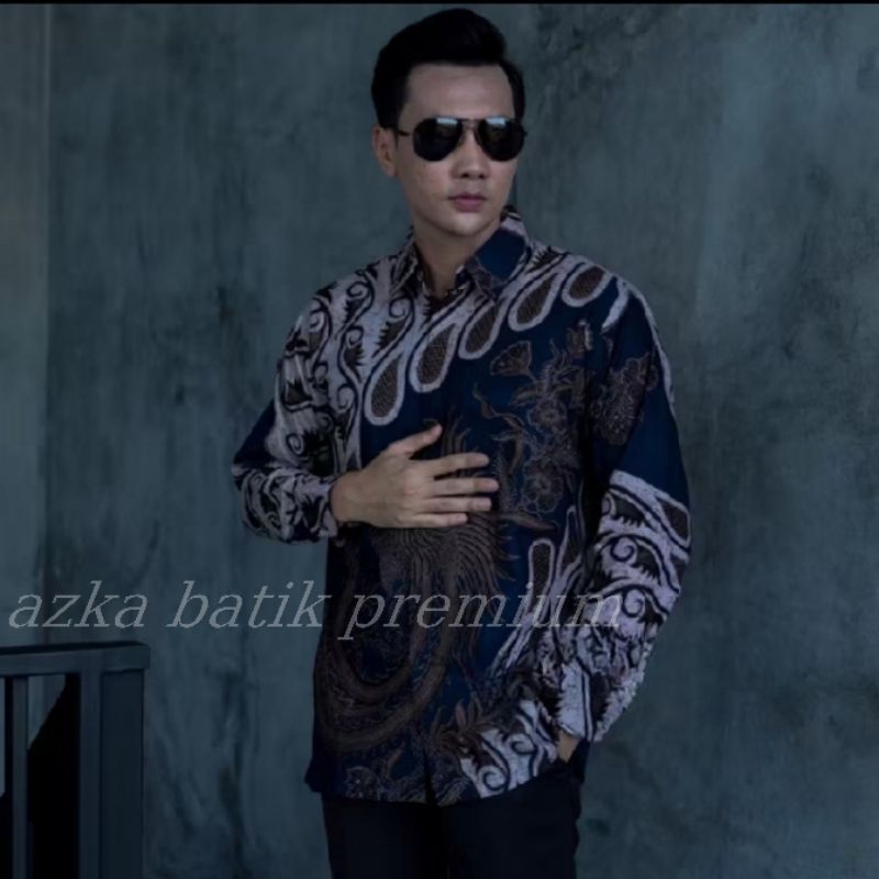 (PARANG BARONG)KEMEJA BATIK PRIA  KATUN SOLO PRINT MANUAL HAND MADE LAPIS FURING KATUN HERRO (ADEM)