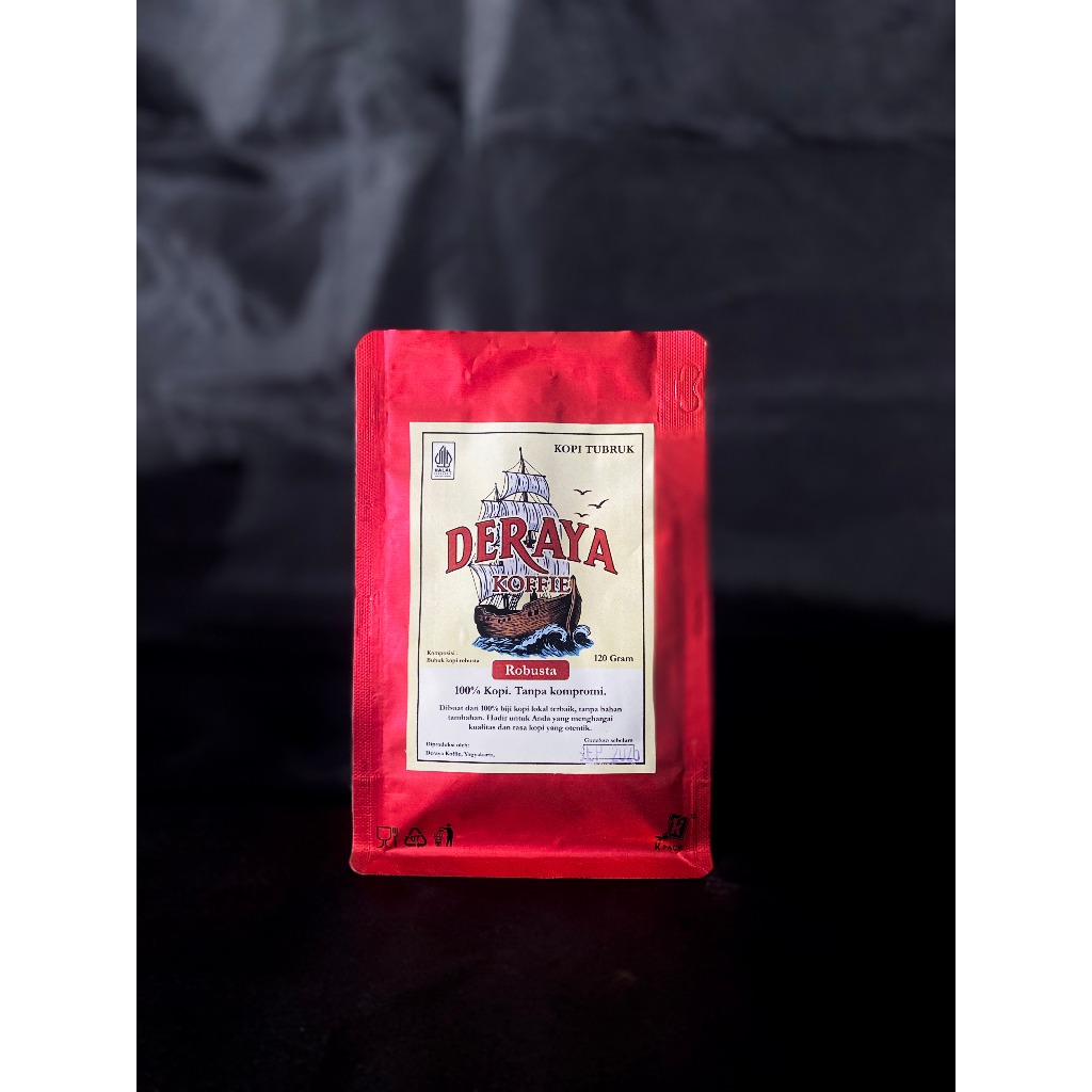 

Kopi Tubruk Bubuk Robusta Deraya Koffie 120 gram - 100% Kopi