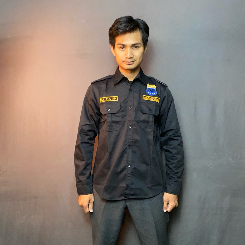 KEMEJA PDH PMII - HEM PMII LENGKAP DENGAN NAMA DAN TINGKATAN