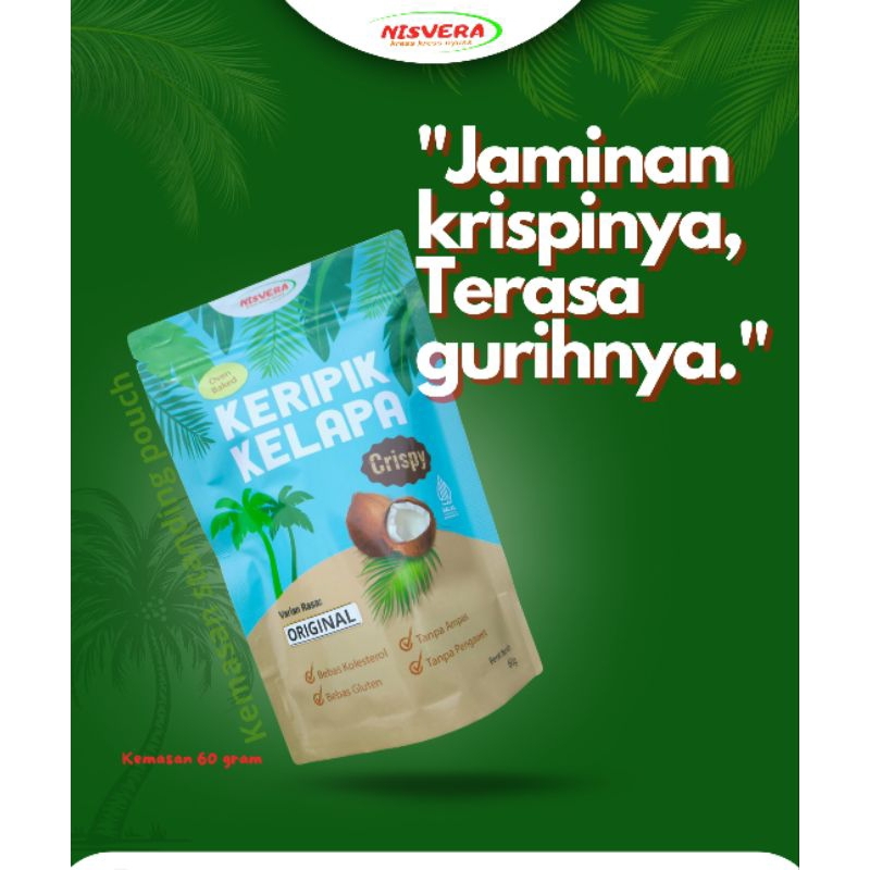 

keripik kelapa nisvera premium original 60 gram
