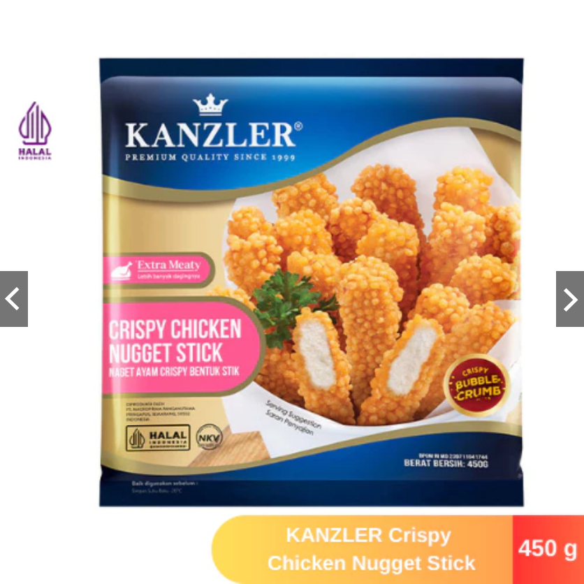 

KANZLER Crispy Chicken Nugget Stick 450 gr / Nuggets