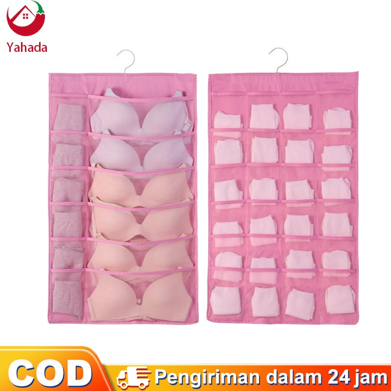 Yahada Lemari Pakaian Penyimpanan Tas Gantung Hanger baju | Tas Penyimpanan Pakaian Dalam--Satu bara