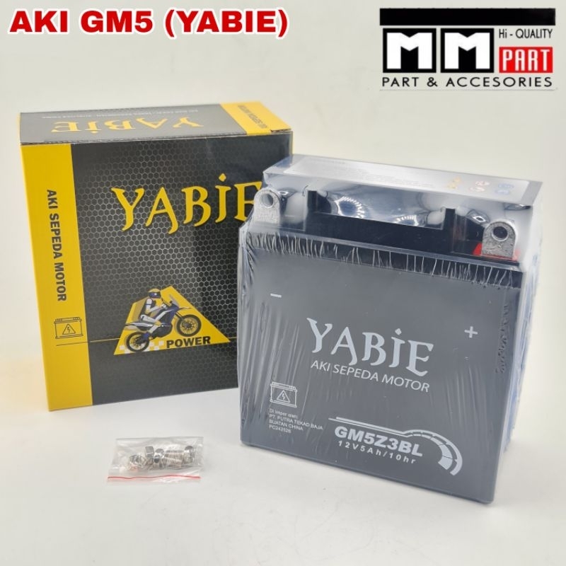 AKI GM5 (YABIE) - AKI  GM5Z-3BL MERK YABIE