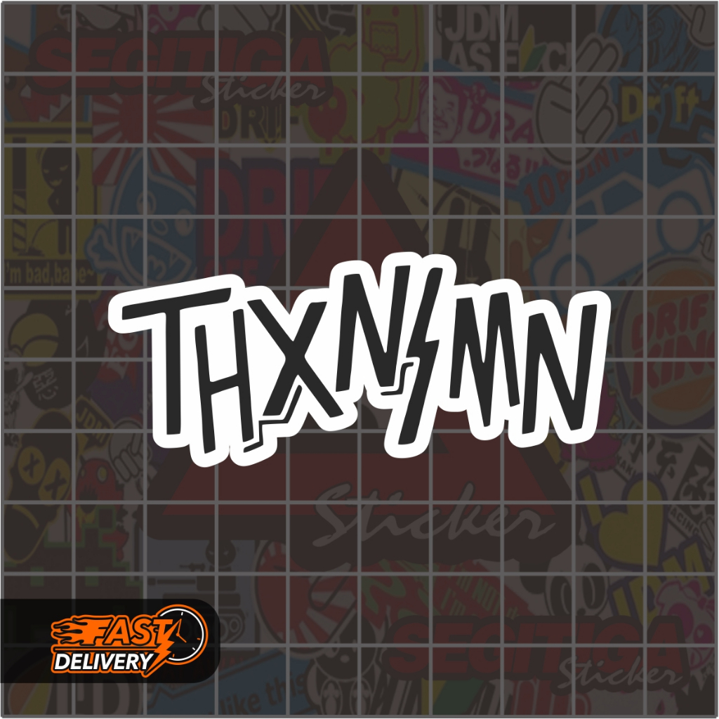 

Sticker Thanksinsomnia Ukuran 7 x 3 Cm
