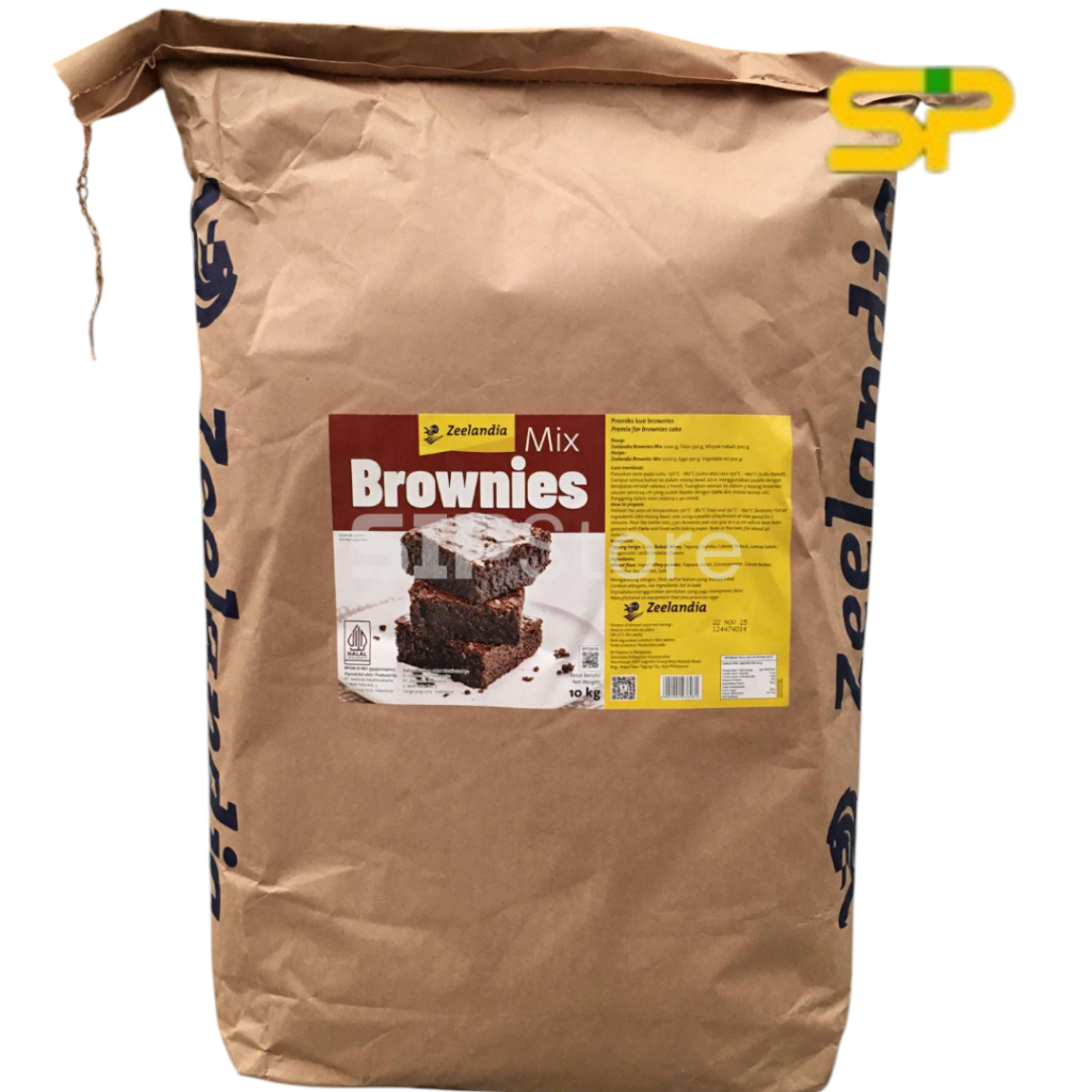 

Zeelandia Brownies Mix 10kg / Tepung Premiks Instan Siap Pakai / Tepung Kue Brownies Coklat 10 kg