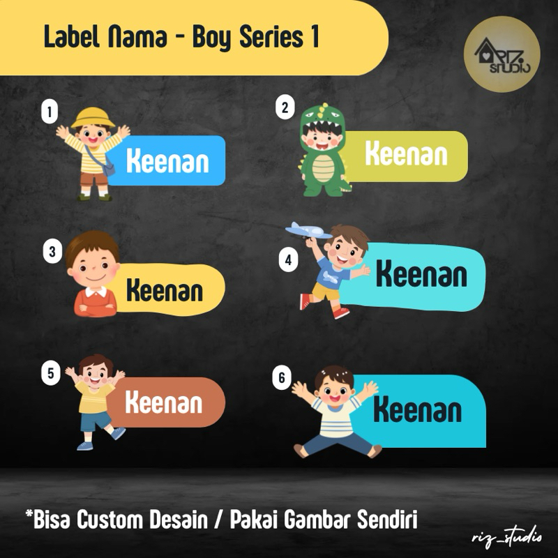 

Sticker Label Nama Boy Series 1-8 (1 pack isi 32-40 pcs)