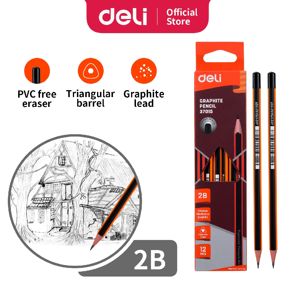 

DELI PENSIL 2B 37015