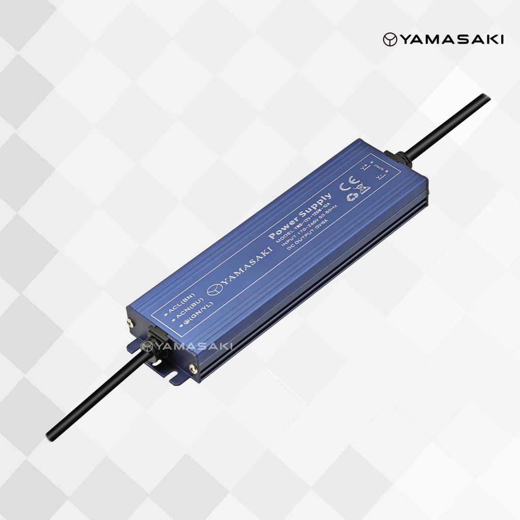 YAMASAKI Trafo Power Supply Outdoor Waterproof 12V 120W 10A FULL POWER