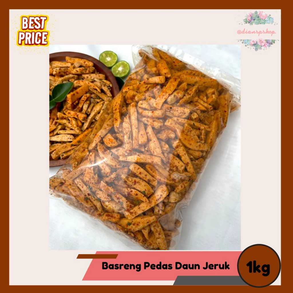 

Keripik Basreng MadamDi Cemilan Gurih Pedas Daun Jeruk 1kg