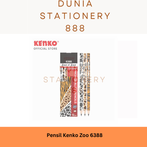 

Pensil Kenko 2B 6388 Zoo n Zoo Mix Color 12 pcs