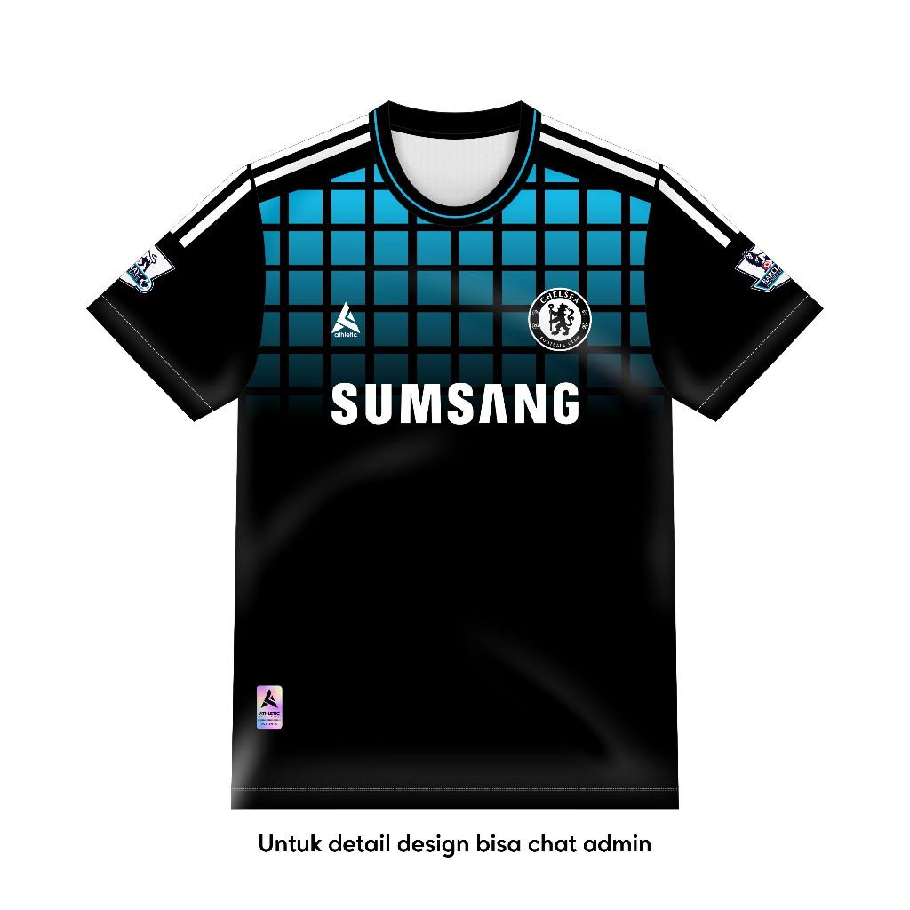 ATHLETIC SPORTWEAR - Jersey Vintage Bola Fantasy Chelsea Away 2011-12 Fullprinting Casual - Atasan