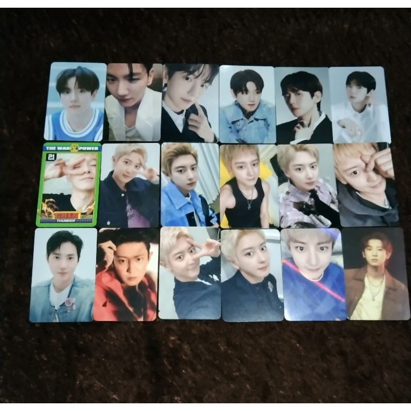 PC Photocard Official EXO Chanyeol Cityscape QQ Music Black Out EXIST Baekhyun Hello World Lonsdalei