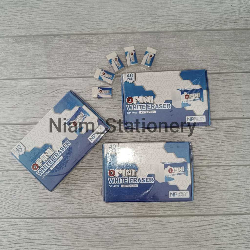 

SATU PACK ( 40 PCS ) Stip Penghapus Goztar / Opini Kecil Putih